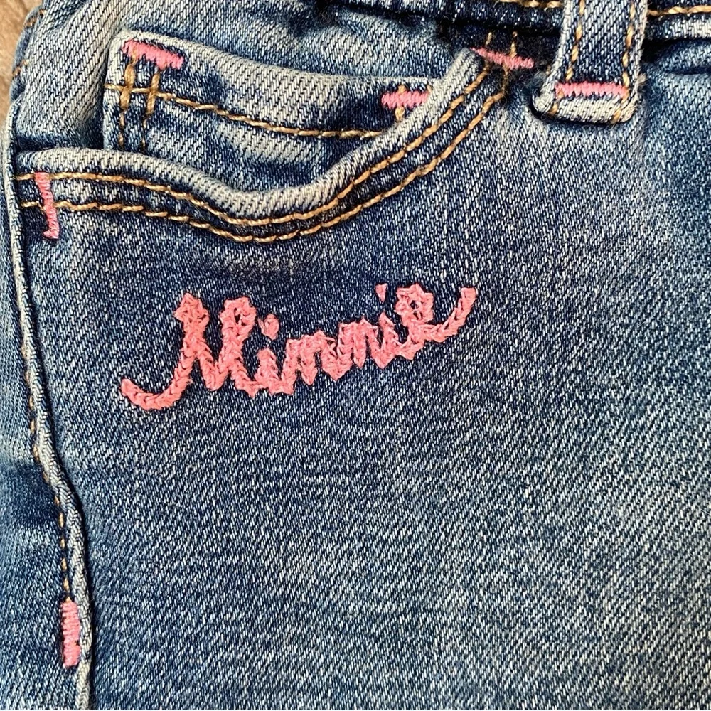 Baby Gap Disney Minnie Mouse Denim Cutoff Shorts | 12-18M